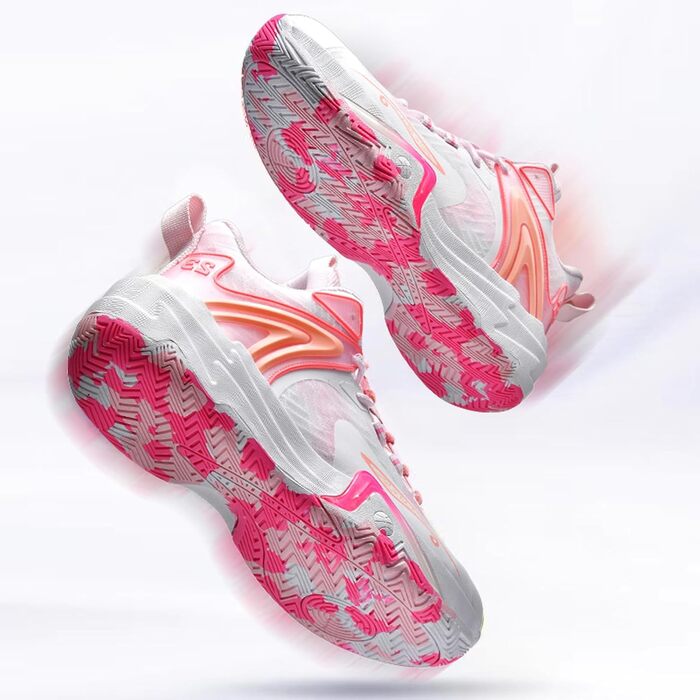 Жіночі баскетбольні кросівки, модні хай-топ спортивні снікерси, легкі волейбольні кросівки для ходьби, бігу, занять спортом на відкритому повітрі, рожеві, 41 EU
