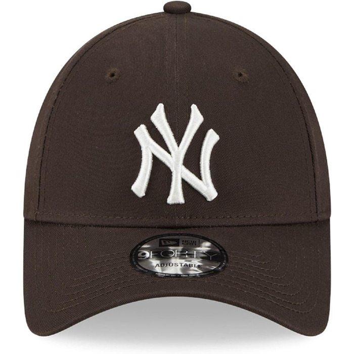 Кепка New Era New York Yankees MLB League Essential 9Forty регульована коричнево-біла, #32954, універсальний розмір