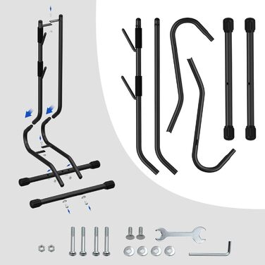 Підставка для велосипедів TLGREEN 2 шт. - стійка для паркування та ремонту, для MTB, шосе, ширина шини до 70 мм, 20-27 дюймів
