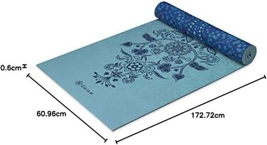Килимок для йоги Gaiam Premium Mystic Sky 6 мм, товстий, двосторонній, антиковзкий для йоги, пілатесу та вправ - 173 x 61 см