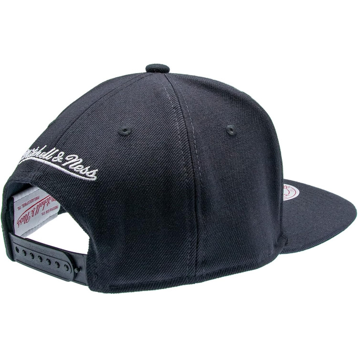 Кепка Mitchell & Ness NBA Flat Visor Snapback, унісекс, чорний/білий