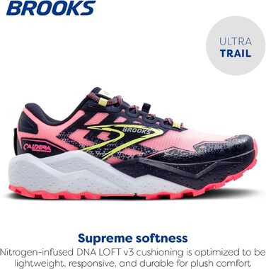 Жіночі кросівки Brooks Caldera 7 Rosa Peacoat Sonniges Limettengrün (38 EU)