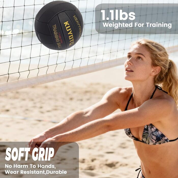 Волейбольний м'яч KUYOTQ, розмір 5, для тренувань, 18-панельний, супер м'який, стабільної форми, для залу та вулиці (розслаблений)