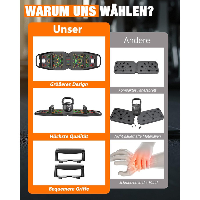 Дошка для віджимань 20 в 1, чорна, складана, багатофункціональна, для домашніх тренувань, фітнес-обладнання