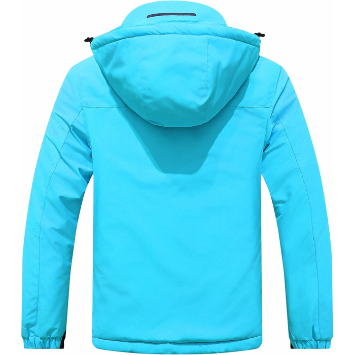 Чоловіча зимова куртка для сноуборду та лижного спорту, тепла, водонепроникна, вітрозахисна, з капюшоном, зелена (L, Синій)