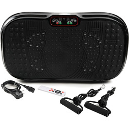 BX Fitness 3D вібраційна платформа для кардіо та силових тренувань, чорна