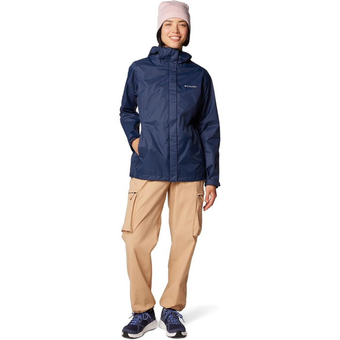 Жіноча водонепроникна куртка-дощовик Columbia Arcadia™ II, колір Collegiate Navy (розмір M)