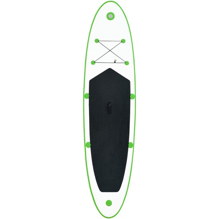 Надувна SUP-дошка для серфінгу vidaXL, комплект, 330x72x10 см, зелена