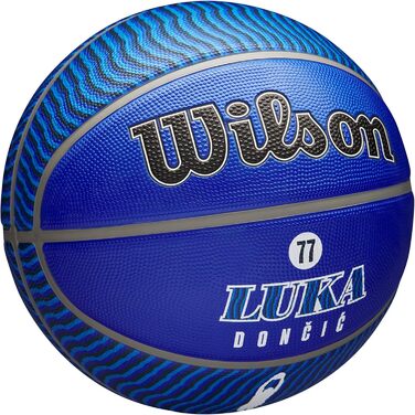 Баскетбольний м'яч WILSON NBA Luka Doncic, для вулиці, розмір 7, 17,8–74,9 см, міні