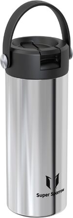 Термофляга Sparrow зі сталі 1Л з трубочкою та гнучким кришкою, stainless steel