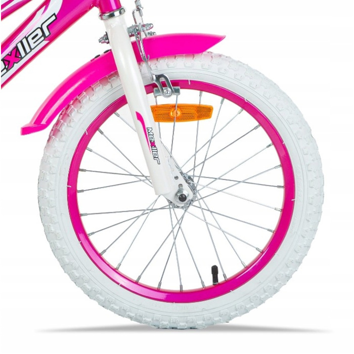 Дитячий велосипед Mexller BMX 16 дюймів, рожевий, для дівчинки, з кошиком