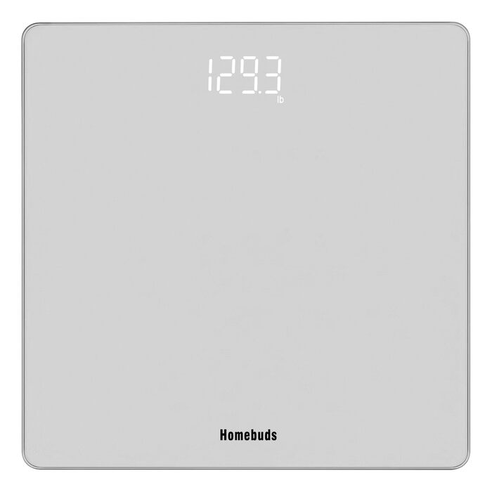 Електронні ваги для тіла Homebuds Digitale Personenwaage, висока точність, LED-дисплей, 182 кг, блакитний колір