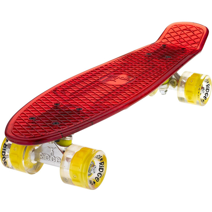 Скейтборд Ridge Blaze Mini Cruiser 55/56 см червоний/жовтий
