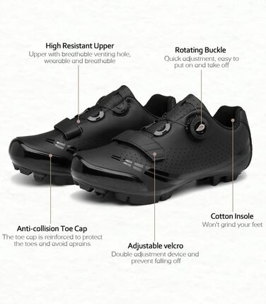 Кросівки для їзди на велосипеді MTB: чоловічі та жіночі, для шосе та гірського велосипеда, SPD, білі, 43 EU