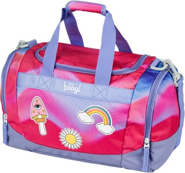 Спортивна сумка для хлопчиків Baagl, дитяча дорожня сумка, пляжна сумка. Компактна та міцна для спорту, школи та подорожей (з м'ячем для футболу)