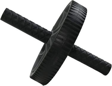 Ролер для пресу Ram® для фітнесу та тренувань, ABS-радіо, чорний