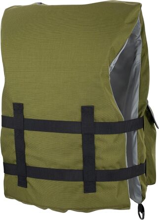Рятувальний жилет MESLE Fisherman з кишенями, 50N, для риболовлі, каякінгу та SUP, оливковий, для дорослих XL+