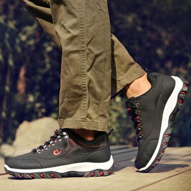 Чоловічі трекінгові черевики для хайкінгу та трейлраннінгу. Водонепроникні, легкі, зручні, чорні. Розмір 43