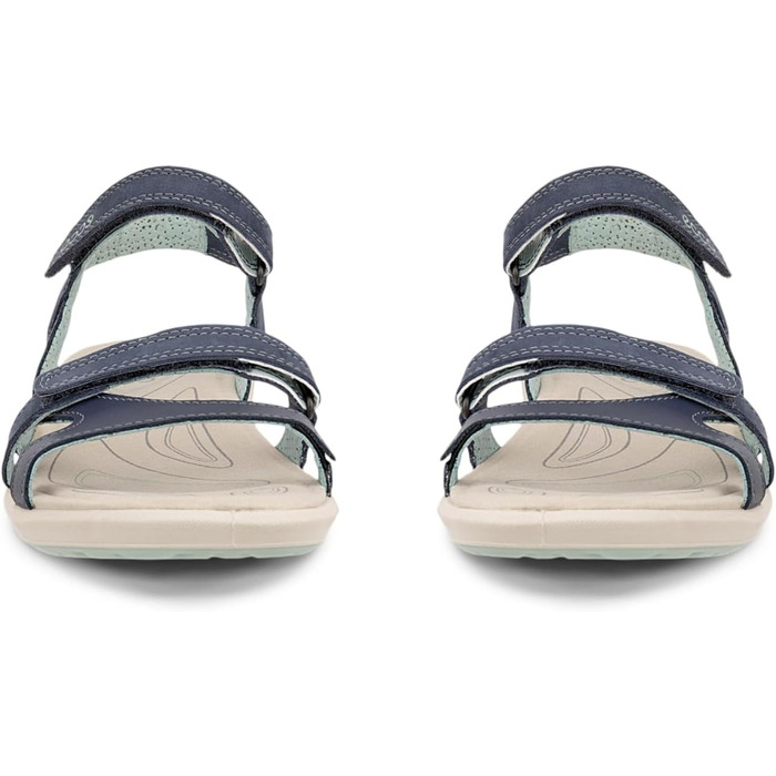 Жіночі сандалії ECCO Cruise II Flat (38 EU, Колір: Синій Marine Ice Flower)