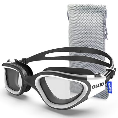 Окуляри плавальні OMID P2 Lite BlackWhite Smoke - протитуманні, зручні для чоловіків, жінок, підлітків