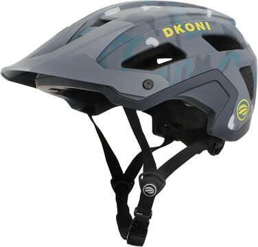 Шолом для гірського велосипеда, легкий MTB шолом з візором та PC-зовнішньою оболонкою для дорослих, підлітків, жінок та чоловіків, розмір M: 54-58 см
