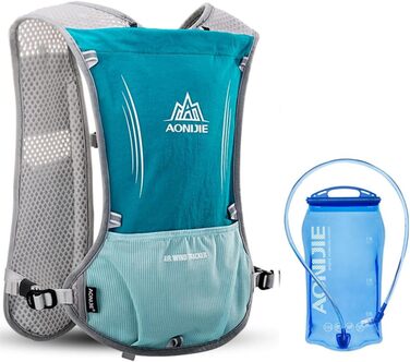 Спортивний рюкзак LOVARTS BEAUTY 5L з питною системою 1.5L для бігу та велоспорту, блакитний, унісекс