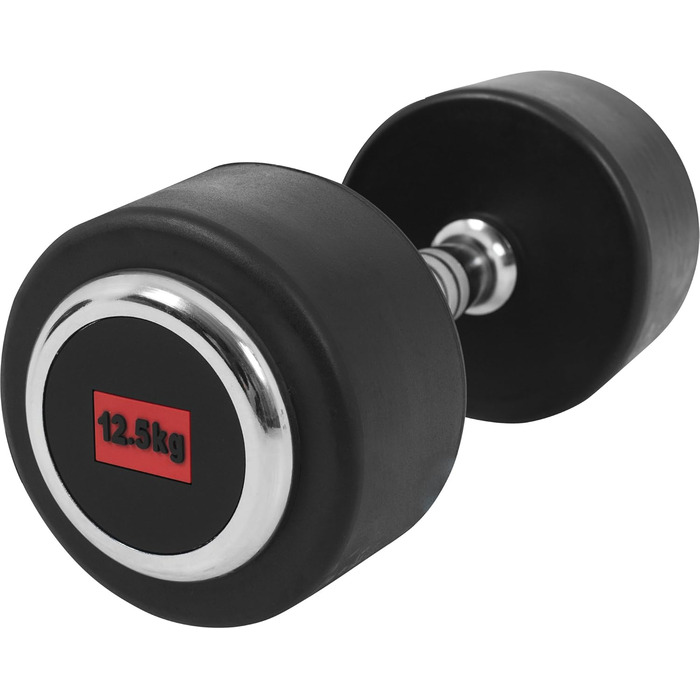 Гантелі GORILLA SPORTS 25 кг (2×12,5 кг), гантельний набір з гумовим покриттям, литий чавун, рифлений нековзний хват, для фітнесу та тренувань