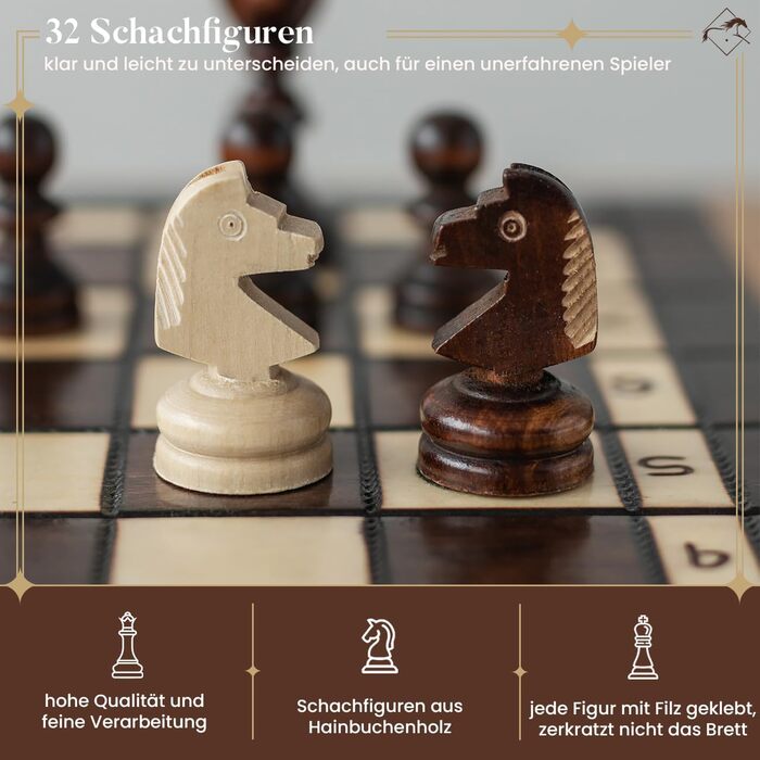 Набір для турнірного шаху Master Of Chess | Шаховий набір з дерева, 35 см | Класичний Staunton, шахове поле для дорослих та дітей