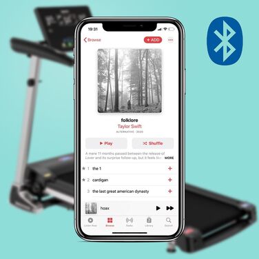 Бігова доріжка Clover Fitness WF 800, розумна, складана, компактна, без монтажу, аеродинамічний дизайн