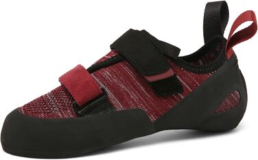 Кріпи для скелелазіння чоловічі/жіночі для залу, початківці, боулдеринг, тренувальні (43 EU, Червоний/Бордовий)