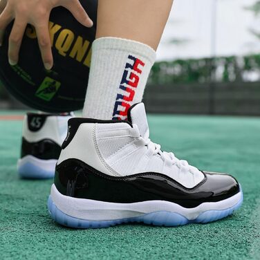 Чоловічі баскетбольні кросівки: дихаючі, з підтримкою, модні, Air, для легкоатлетики, спорту та ходьби, розмір 44 EU, Aj11g Kang Buckle