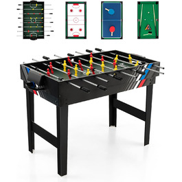 DREAMADE 4-в-1 ігровий стіл: футбол, хокей на повітрі, більярд, теніс. Для дітей та дорослих