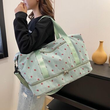 Спортивна сумка-рюкзак для жінок, 35л, Weekender, для подорожей та спортзалу (зелена)