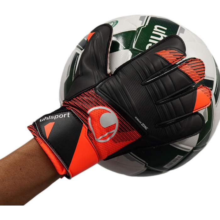 Воротарські рукавички Uhlsport Starter Resist+ для юніорів, унісекс, флуоресцентно-оранжеві/чорні/білі, футбольні