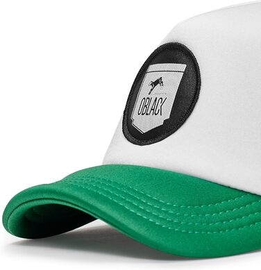 Чоловіча бейсболка-тракер Oblack Classic Total Black, універсальний розмір, зелена