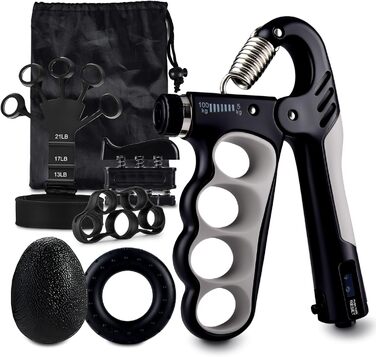 Набір для тренування рук MOORSTDEL: 6шт. Тренажери для пальців, кисті, силові вправи, реабілітація, ерготерапія