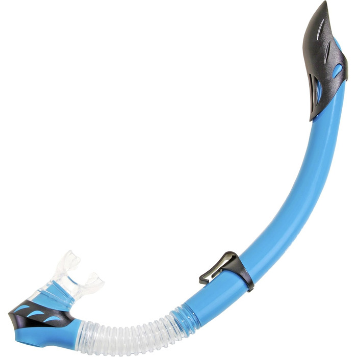 Комплект для снорклінгу Cressi BONETE Deluxe (маска, трубка, ласти, сітка) - світло-блакитний - розмір S/M - 36/42