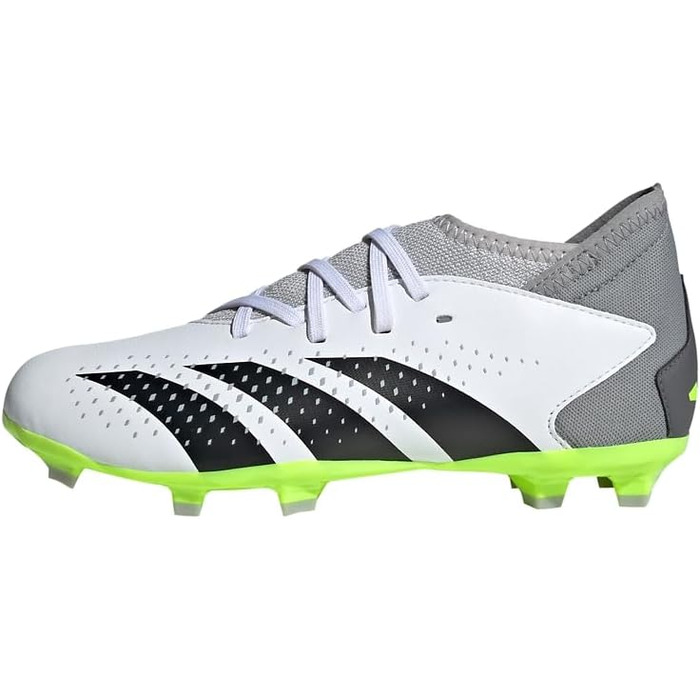 Дитячі футбольні бутси adidas Predator Accuracy.3 FG для жорсткого ґрунту (30.5 EU, білий, чорний, лимонний)