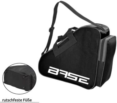 Сумка для ковзанів BASE Skatebag: містка, з ручками та регульованим ременем, зелено-чорна
