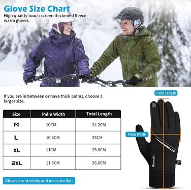 Рукавички для велосипеда зимові, сенсорні, водонепроникні, вітрозахисні. Підходять для катання на велосипеді, гірськолижному спорту, роботи, походів, верхової їзди та альпінізму.