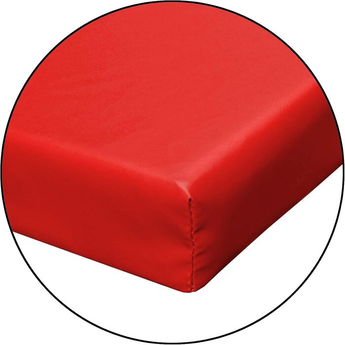 Гімнастичний мат ALPIDEX 200x120x8 см, м'який, з антиковзаючим дном, червоний