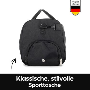 Спортивна сумка RR Sports з відділенням для взуття, чорна, 30 л – для жінок, чоловіків і дітей, тренувальна сумка для фітнесу, спортзалу, футболу