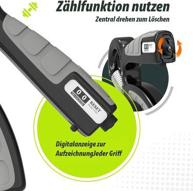 Набір для тренування зап'ястя 2 шт. Handtrainer, 5-60 кг, для спортсменів та реабілітації, FC0101 (темно-сірий)