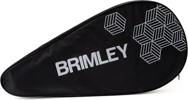 Ракетка для падел-тенісу Brimley Padelschläger Carbon PDX3K 3K-Carbon | Підходить для початківців та досвідчених гравців | 100% карбонова ракетка, Eva-наповнювач, зручна захисна сумка