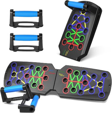 Flintronic Тренажер для віджимань 28 в 1: Фитнес-дошка для всього тіла, компактна та портативна