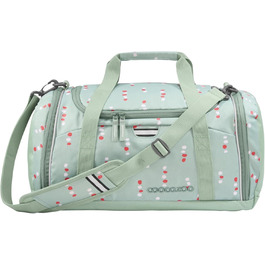 Спортивна сумка coocazoo Dancing Dots, чорна з червоним, 20 л, від 3 класу, основне відділення, відсік для вологих речей, бічна кишеня, світловідбивачі