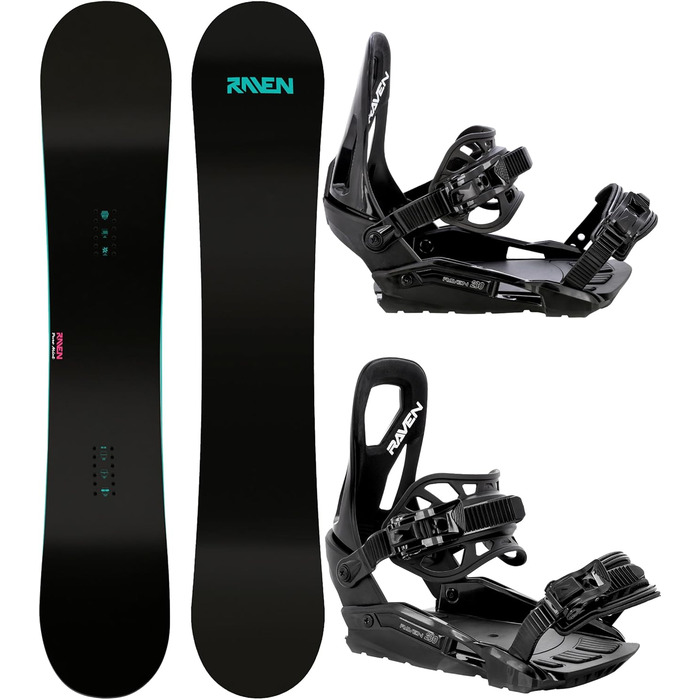 Сноуборд RAVEN Pure Mint 139 см + кріплення s230 Black/Violet - комплект