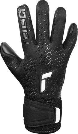Воротарські рукавички Reusch Pure Contact Junior для дітей, чорні, розмір 5, з внутрішнім швом і Grip Infinity, для штучного газону