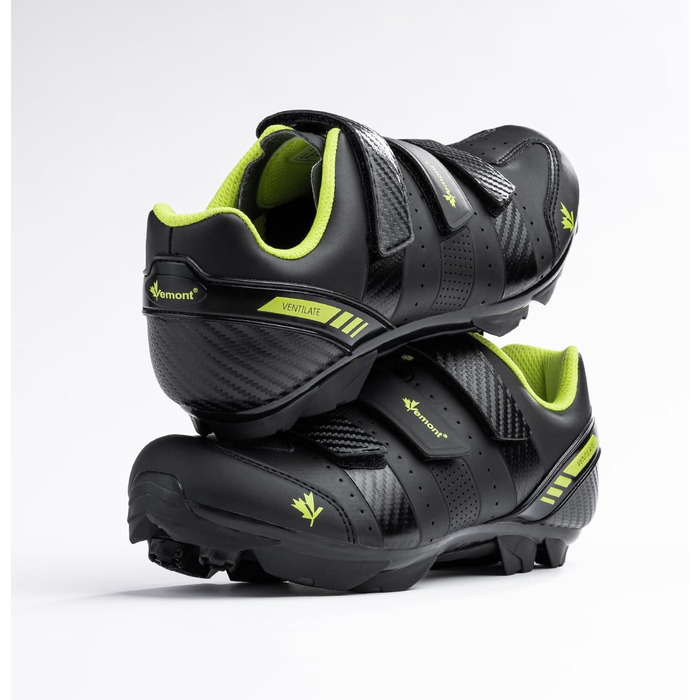 Велосипедні шкарпетки Vemont | для їзди на велосипеді | гірські | зручні | для вулиці | Clip-In-SPD | MTB (41 EU, Чорний)