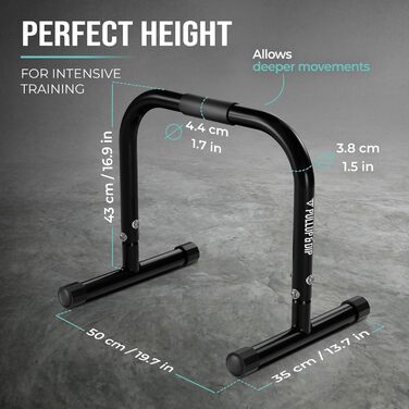 Паралелепи для підтягувань та віджимань PULLUP & DIP: сталеві міні-перекладини для калістеніки, гімнастики та занять на вулиці та в залі